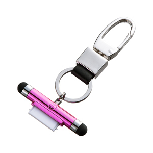 DG-STPEN4P / タッチペン付iPhoneカラビナフック（ピンク）