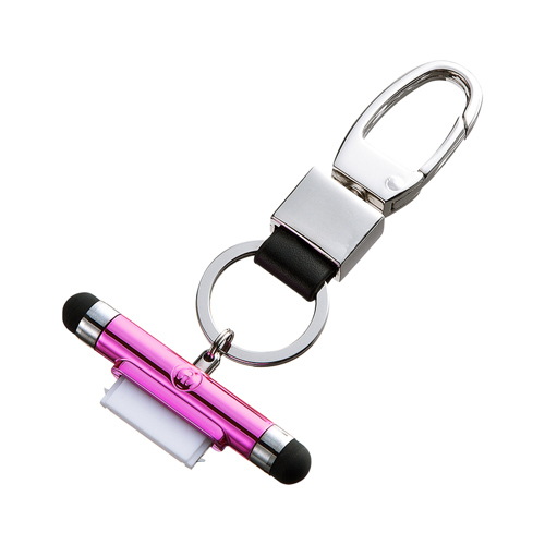 DG-STPEN4P / タッチペン付iPhoneカラビナフック（ピンク）