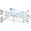 DK-RW1100 AVラック DK-RW1100 / AVラック