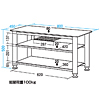 DK-S26GBK / 薄型TVスタンド（ブラック）