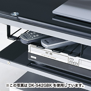 DK-S26GBK / 薄型TVスタンド（ブラック）