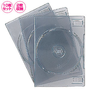 DVD-M3BK-10 / DVDトールケース（スモークブラック、10枚セット）