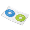 DVD-N2-03WH / DVDトールケース（2枚収納・ホワイト)