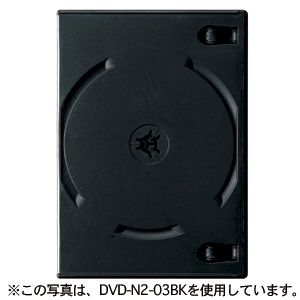 DVD-N3-03WH / DVDトールケース（3枚収納・ホワイト)