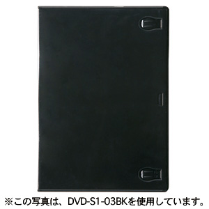 DVD-S1-03C / 超スリムDVDトールケース（1枚収納・クリア）
