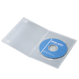 DVD-S1-10C / 超スリムDVDトールケース（1枚収納・クリア）