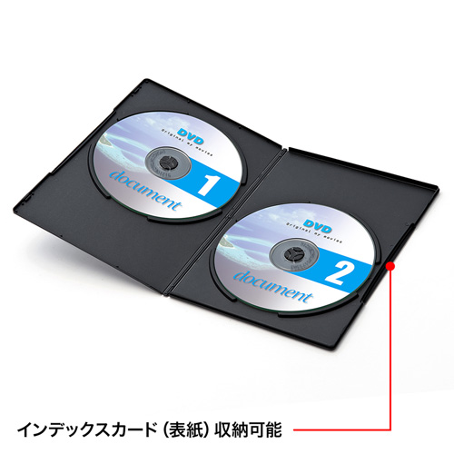 DVD-SL210BKN / DVDスリムトールケース（2枚収納・10枚セット・ブラック）