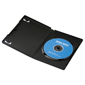 DVD-TN1-03BKN / DVDトールケース（1枚収納・3枚セット・ブラック）