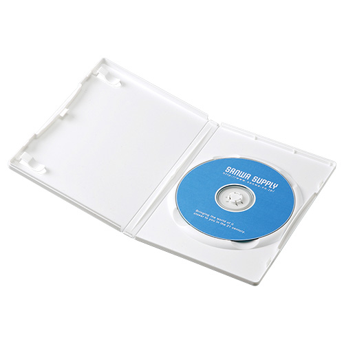 DVD-TN1-10W / DVDトールケース（1枚収納・10枚パック・ホワイト）