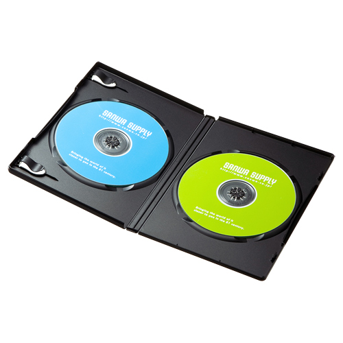 DVD-TN2-10BK / DVDトールケース（2枚収納・10枚パック・ブラック)