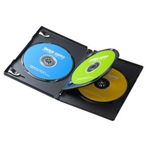 DVD-TN3-10BKN / DVDトールケース(3枚収納・10枚セット・ブラック)