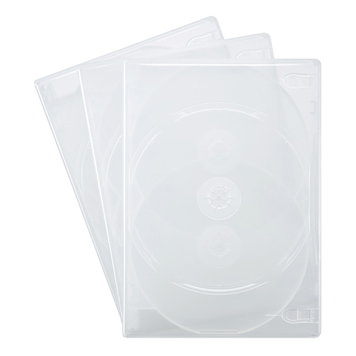 DVD-TN6-03C / DVDトールケース（6枚収納・3枚パック・クリア)
