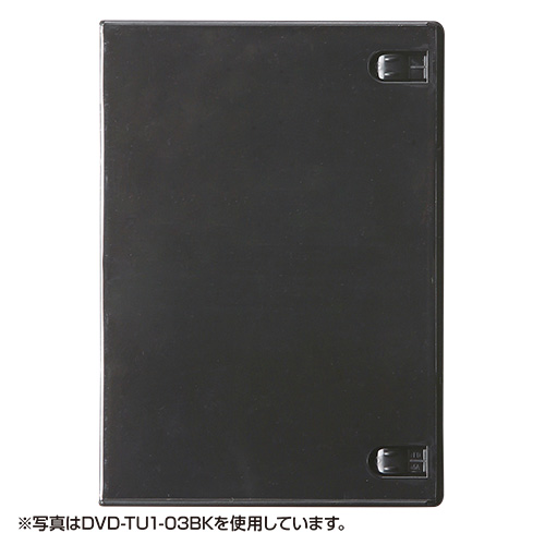 DVD-TU1-10C / スリムDVDトールケース（1枚収納・10枚パック・クリア）