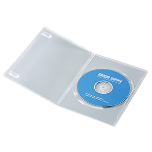 DVD-TU1-10C / スリムDVDトールケース(1枚収納・10枚パック・クリア)