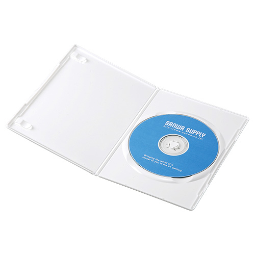 DVD-TU1-10W / スリムDVDトールケース（1枚収納・10枚パック・ホワイト）