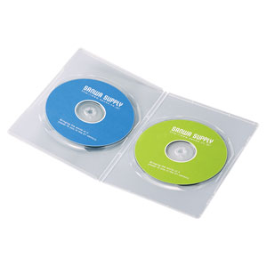 DVD-TU2-10CLN / スリムDVDトールケース（2枚収納・10枚セット・クリア）