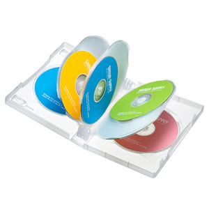 DVD-TW8-03C / DVDトールケース（8枚収納・3枚パック・クリア）