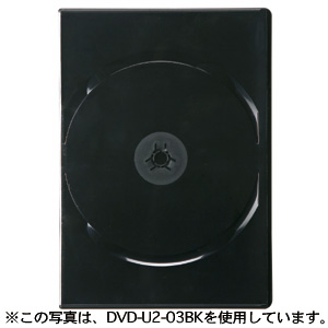 DVD-U2-03WH / スリムDVDトールケース（2枚収納・ホワイト）