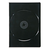 DVD-U2-10BK / スリムDVDトールケース（2枚収納・ブラック）