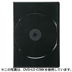 DVD-U2-10C / スリムDVDトールケース（2枚収納・クリア）