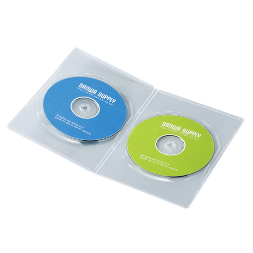 DVD-U2-10C / スリムDVDトールケース（2枚収納・クリア）