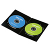 DVD-U2-30BK / スリムDVDトールケース（2枚収納・ブラック）