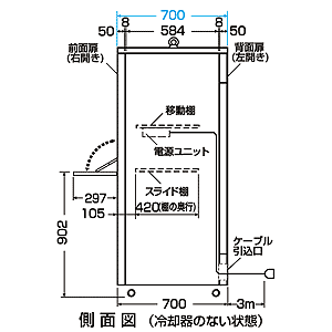 E55F / パソコンロッカーまもる君Economy Vs(放熱ファンタイプ)