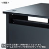 EBD-16080BK / パーソナルデスク(ブラック/W1600×D800mm)