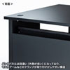 EBD-18080BK パーソナルデスク(ブラック/W1800×D800mm) EBD-18080BK / パーソナルデスク(ブラック/W1800×D800mm)