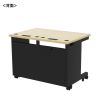 ED-SK10070BKLM eデスク(薄い木目+ブラック)W1000×D700×H700【受注生産品】 ED-SK10070BKLM / eデスク(薄い木目+ブラック)W1000×D700×H700【受注生産品】
