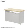ED-SK10550LM eデスク(薄い木目)W1050×D500×H700【受注生産品】 ED-SK10550LM / eデスク(薄い木目)W1050×D500×H700【受注生産品】