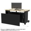 ED-SK10570BKLM / eデスク（薄い木目＋ブラック）W1050×D700×H700【受注生産品】