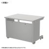ED-SK10075GY eデスク(グレー)W1000×D750×H700【受注生産品】 ED-SK10075GY / eデスク(グレー)W1000×D750×H700【受注生産品】