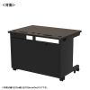 ED-SK10080M eデスク(濃い木目)W1000×D800×H700【受注生産品】 ED-SK10080M / eデスク(濃い木目)W1000×D800×H700【受注生産品】