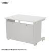 ED-SK10560W eデスク(ホワイト)W1050×D600×H700【受注生産品】 ED-SK10560W / eデスク(ホワイト)W1050×D600×H700【受注生産品】