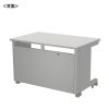 ED-SK11070GY eデスク(グレー)W1100×D700×H700【受注生産品】 ED-SK11070GY / eデスク(グレー)W1100×D700×H700【受注生産品】