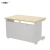 ED-SK11070LM eデスク(薄い木目)W1100×D700×H700【受注生産品】 ED-SK11070LM / eデスク(薄い木目)W1100×D700×H700【受注生産品】