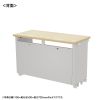 ED-SK11550LM72 eデスク(薄い木目)W1150×D500×H720【受注生産品】 ED-SK11550LM72 / eデスク(薄い木目)W1150×D500×H720【受注生産品】