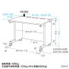 ED-SK11580BKLM / eデスク（薄い木目＋ブラック）W1150×D800×H700【受注生産品】