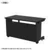 ED-SK12060BK72 eデスク(ブラック)W1200×D600×H720【受注生産品】 ED-SK12060BK72 / eデスク(ブラック)W1200×D600×H720【受注生産品】