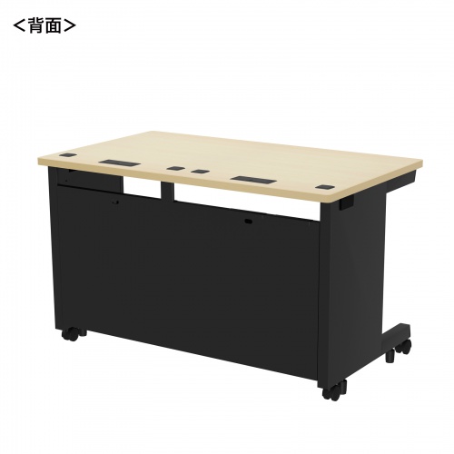 ED-SK12070BKLM72 / eデスク（薄い木目＋ブラック）W1200×D700×H720【受注生産品】
