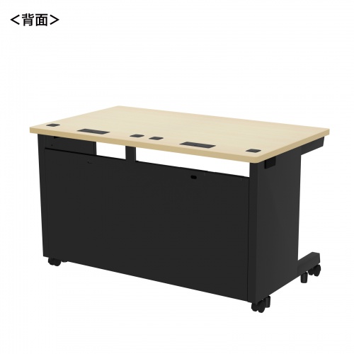 ED-SK12070BKLM / eデスク（薄い木目＋ブラック）W1200×D700×H700【受注生産品】