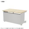 ED-SK12070LM eデスク(薄い木目)W1200×D700×H700【受注生産品】 ED-SK12070LM / eデスク(薄い木目)W1200×D700×H700【受注生産品】