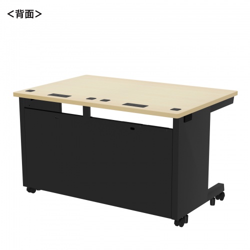 ED-SK12080BKLM / eデスク（薄い木目＋ブラック）W1200×D800×H700【受注生産品】