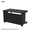ED-SK12565BK72 eデスク(ブラック)W1250×D650×H720【受注生産品】 ED-SK12565BK72 / eデスク(ブラック)W1250×D650×H720【受注生産品】