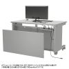 ED-SK12580GY72 eデスク(グレー)W1250×D800×H720【受注生産品】 ED-SK12580GY72 / eデスク(グレー)W1250×D800×H720【受注生産品】