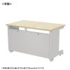 ED-SK12560LM72 eデスク(薄い木目)W1250×D600×H720【受注生産品】 ED-SK12560LM72 / eデスク(薄い木目)W1250×D600×H720【受注生産品】