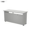 ED-SK13050GY eデスク(グレー)W1300×D500×H700【受注生産品】 ED-SK13050GY / eデスク(グレー)W1300×D500×H700【受注生産品】