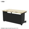 ED-SK13065BKLM72 / eデスク（薄い木目＋ブラック）W1300×D650×H720【受注生産品】