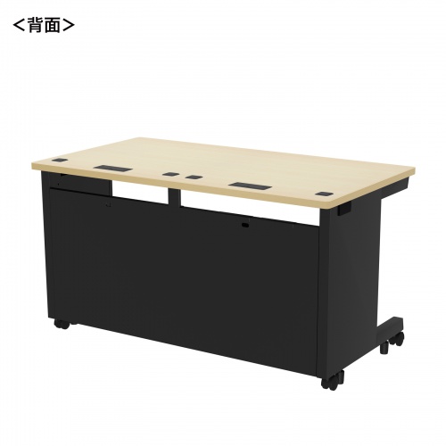 ED-SK13070BKLM / eデスク（薄い木目＋ブラック）W1300×D700×H700【受注生産品】